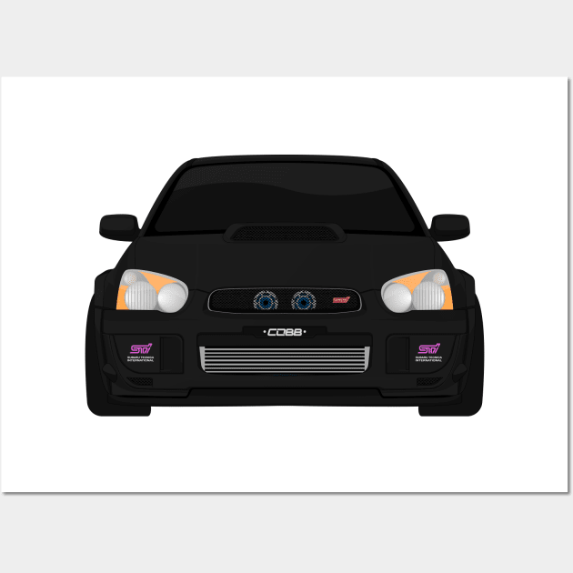 IMPREZA BLACK Wall Art by VENZ0LIC